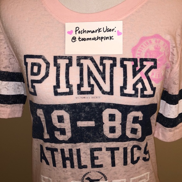 Victoria’s Secret PINK Vintage Style Tee Shirt MD - Picture 2 of 7